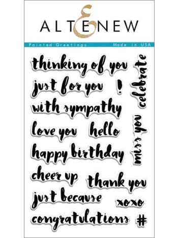 Altenew - Painted Greetings - Clear Stamps 4x6